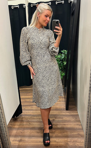 Saloma dress - cement dot