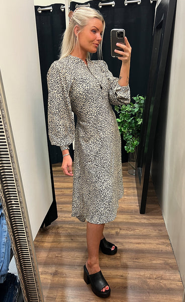 Saloma dress - cement dot