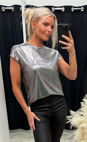 Talia tee 1 - silver metallic