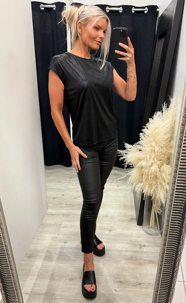 Talia tee 1 - black metallic