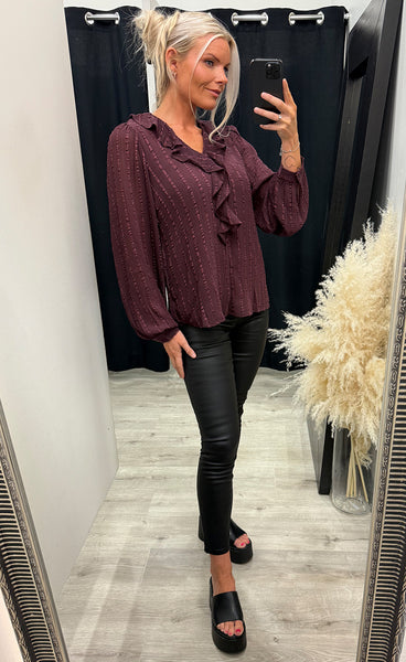 Hevina blouse - fudge