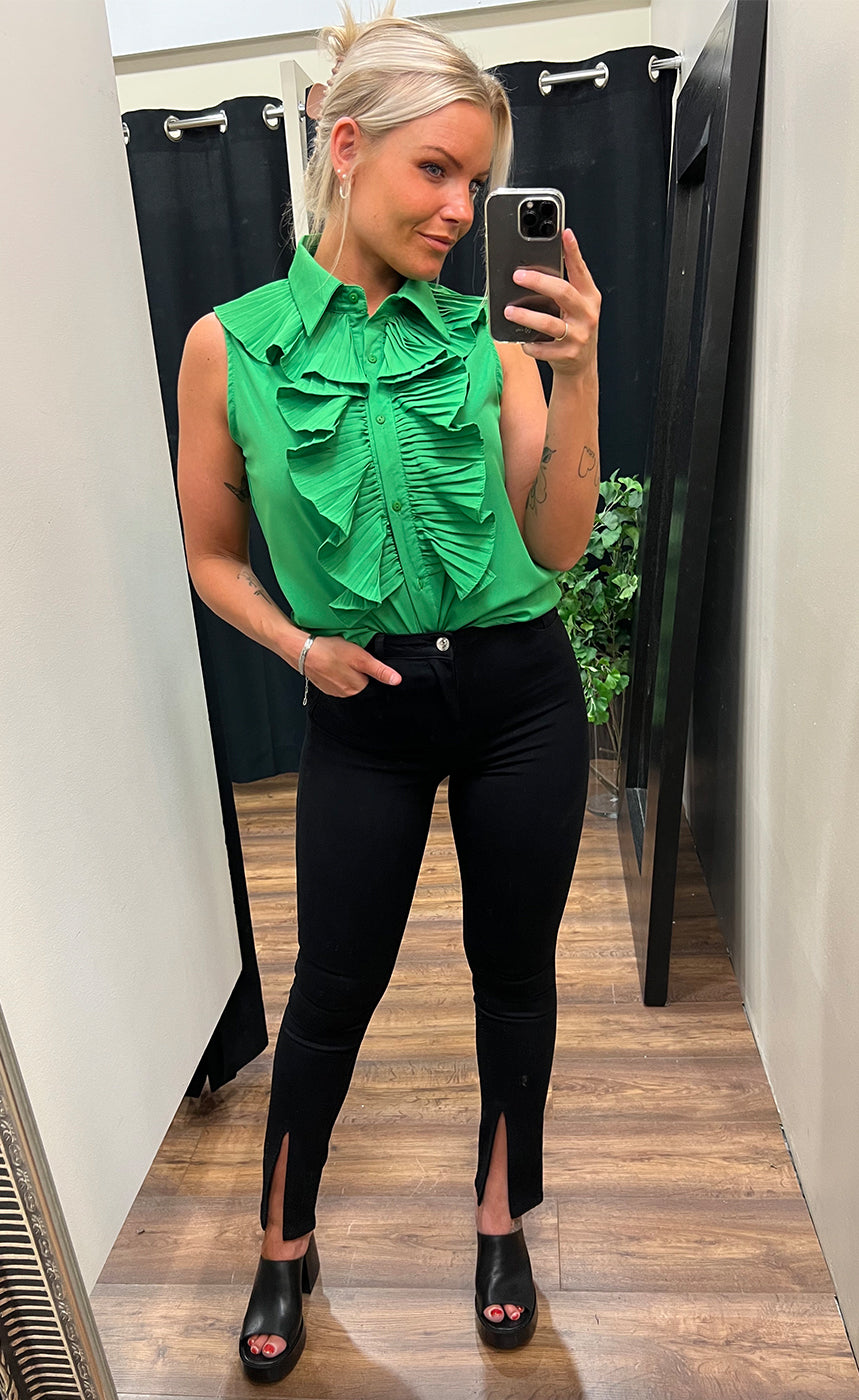 Cora blouse - green