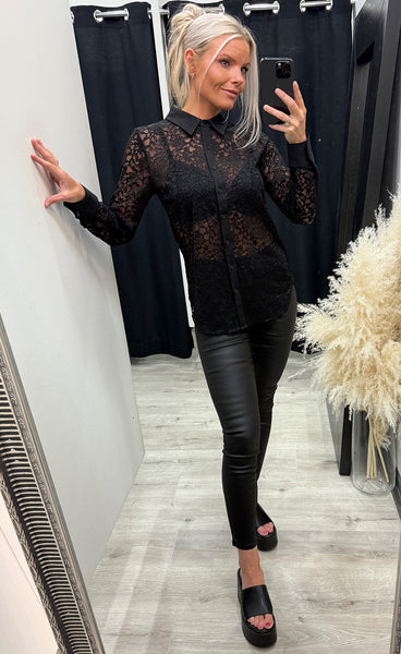 Jasmine shirt - black beauty