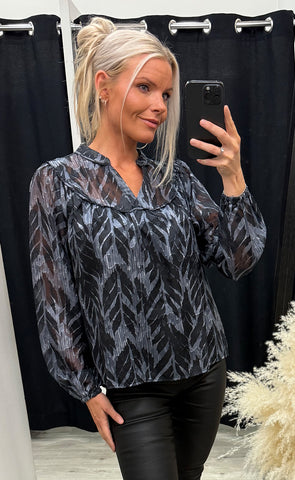 Ann blouse - black beauty