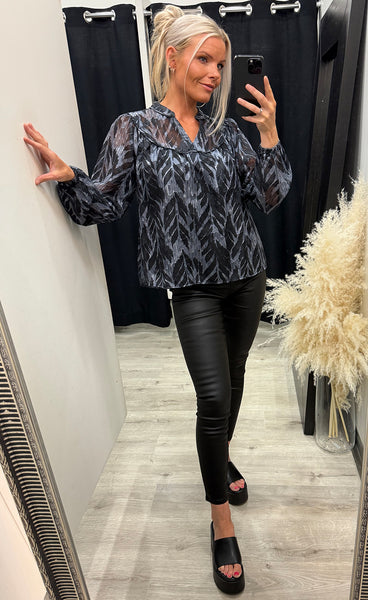 Ann blouse - black beauty