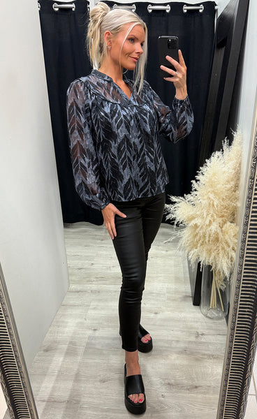 Ann blouse - black beauty
