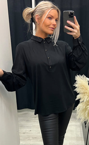 Levina blouse PLUS - black