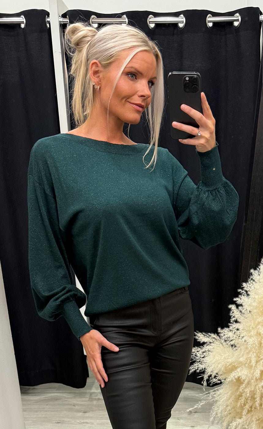 Mopaz lurex pullover - ponderosa pine