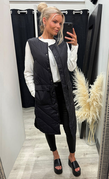 PULZ Katalin waistcoat - black