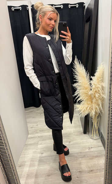 PULZ Katalin waistcoat - black