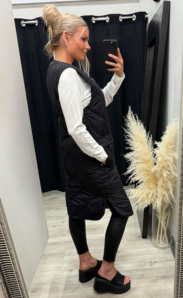 PULZ Katalin waistcoat - black