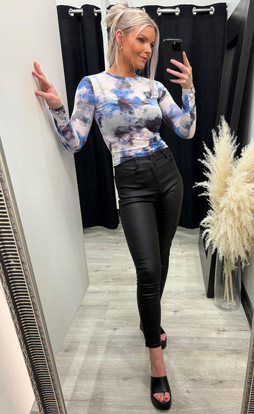 Mesh top 8701 - lilas mix