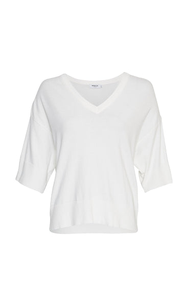 Eslina v-neck pullover - egret