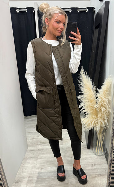 PULZ Katalin waistcoat - wren
