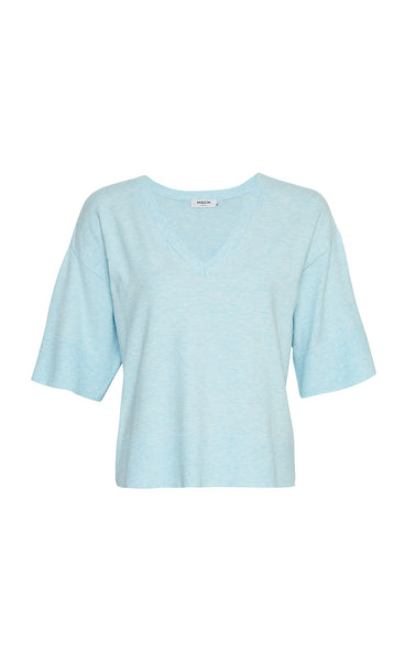 Eslina v-neck pullover - skyride melange
