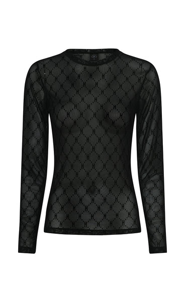 HYPE mesh top - black