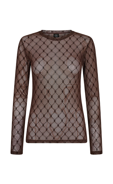 HYPE mesh top - choco