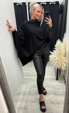 Claudisse cape - black