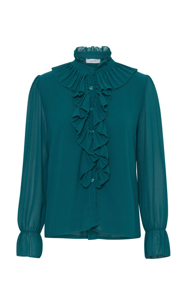 Ruffle blouse - balsam