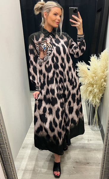 Freda shirt dress - leo