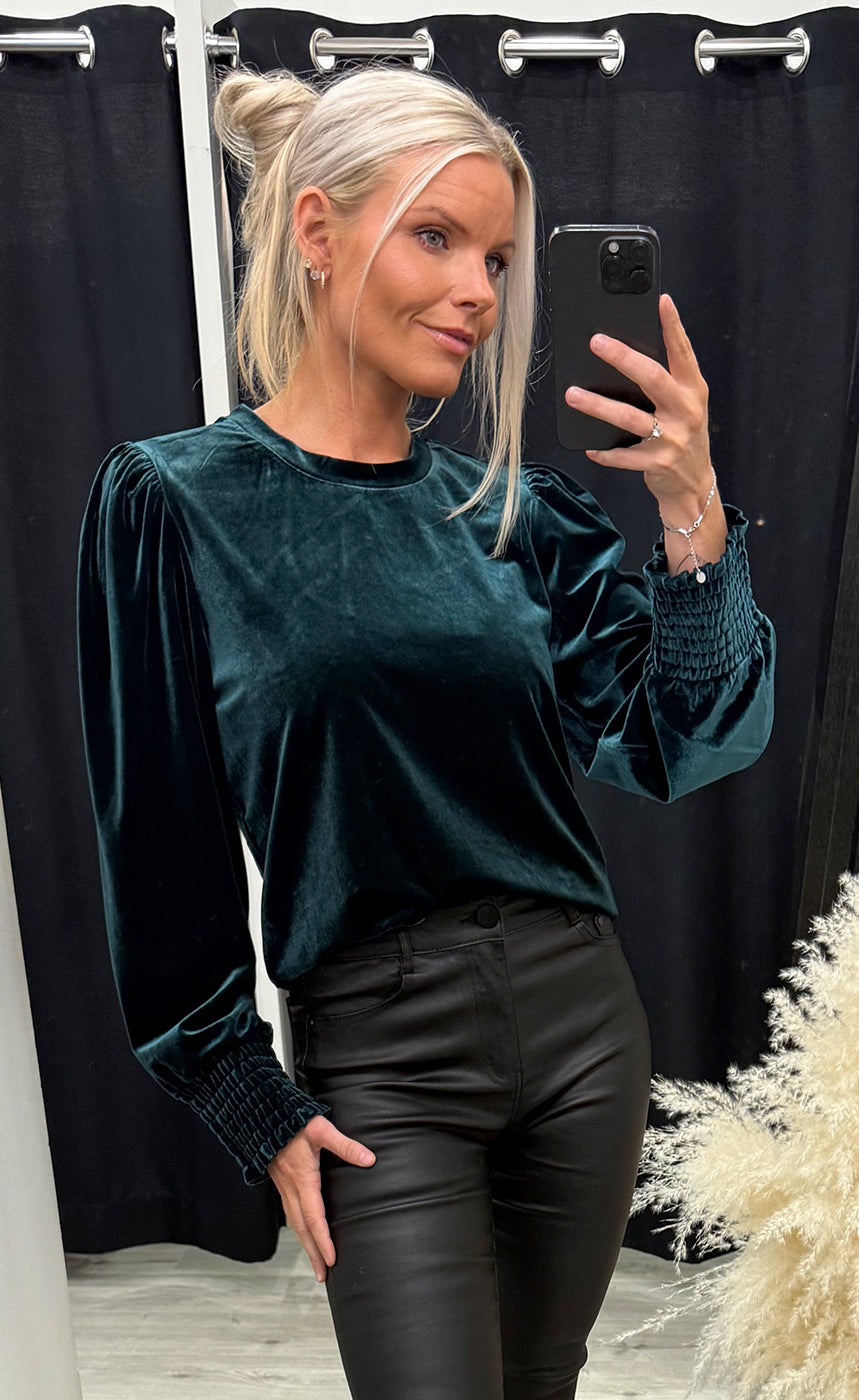 Barbara o-neck blouse - magical forest