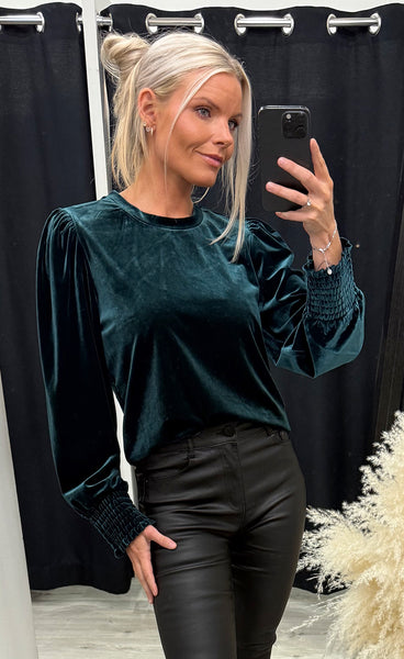 Barbara o-neck blouse - magical forest