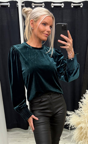 Barbara o-neck blouse - magical forest