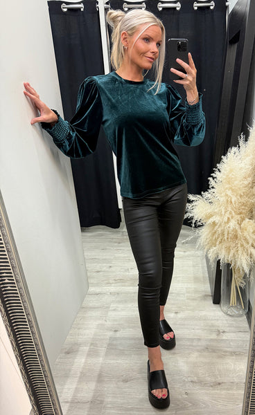 Barbara o-neck blouse - magical forest