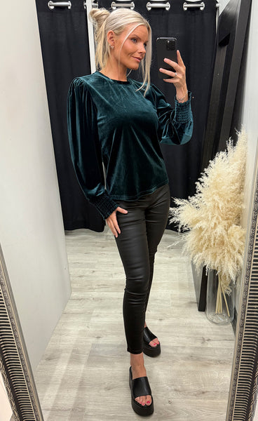 Barbara o-neck blouse - magical forest