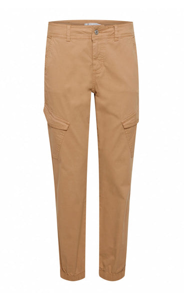 Belt cargo pants - tannin