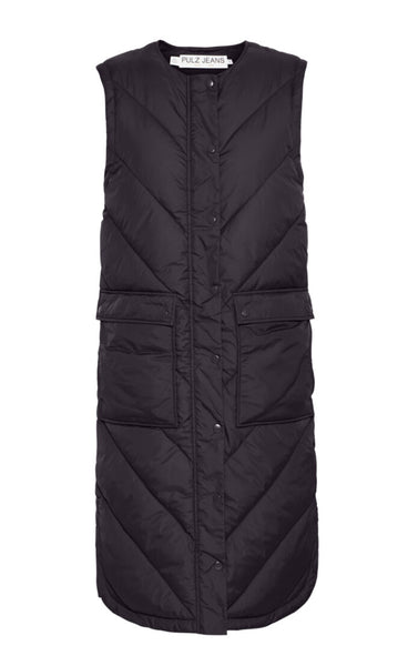 PULZ Katalin waistcoat - black