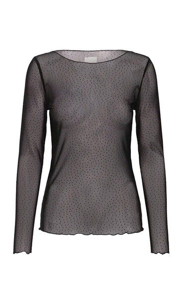 Noviola longsleeve - black glitter