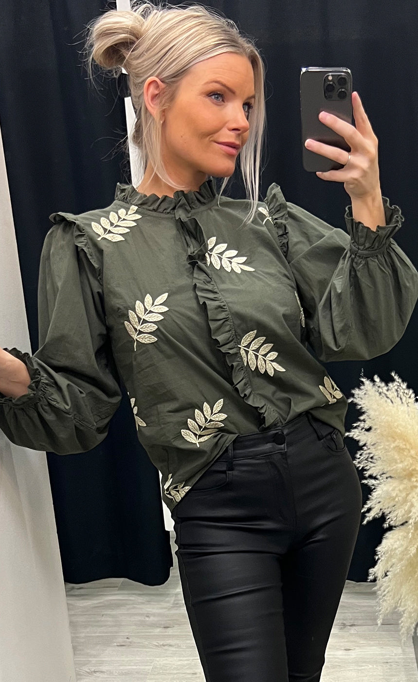 Goldie shirt - forest night