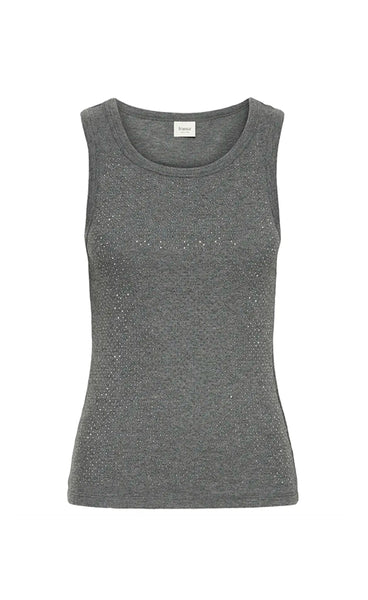 Tatum top 1 - charcoal grey melange