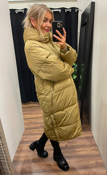 Bunala down jacket - antique bronze