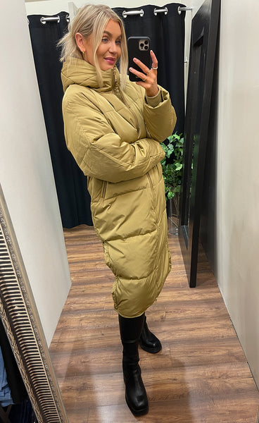 Bunala down jacket - antique bronze