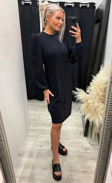 Avalon dress 1 - night sky jacquard