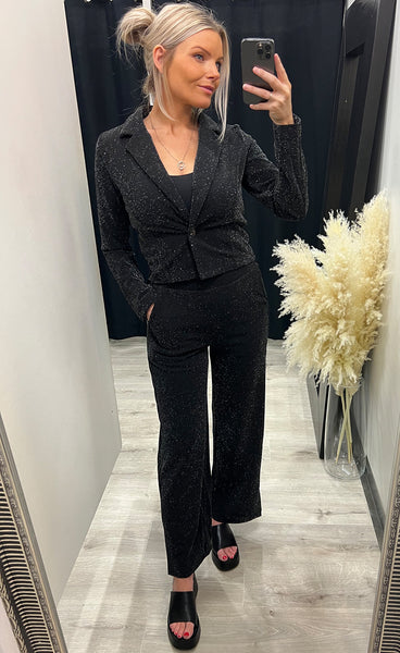 Vienne blazer 1 - black glitter