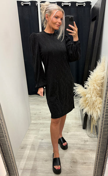 Avalon dress 1 - black jacquard