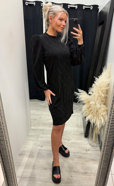 Avalon dress 1 - black jacquard