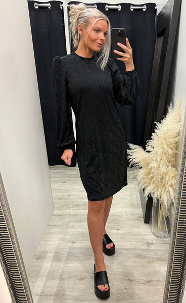 Avalon dress 1 - jet set jacquard