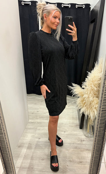 Avalon dress 1 - jet set jacquard