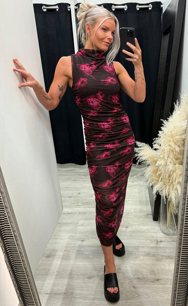 Esthe dress - dark florella print