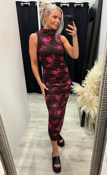 Esthe dress - dark florella print