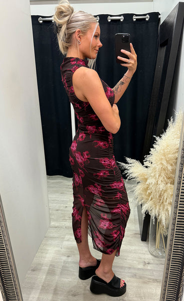 Esthe dress - dark florella print