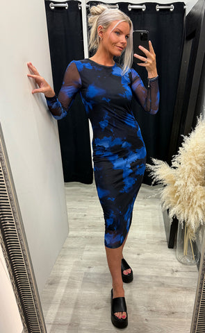 Paloma mesh dress 2 - blue