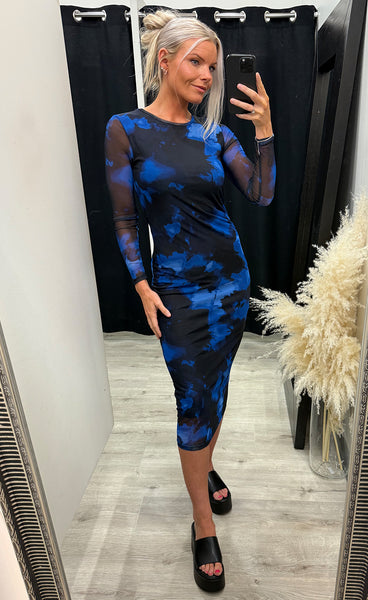 Paloma mesh dress 2 - blue