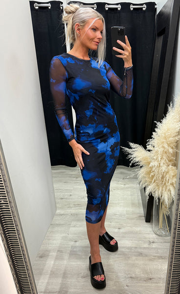 Paloma mesh dress 2 - blue