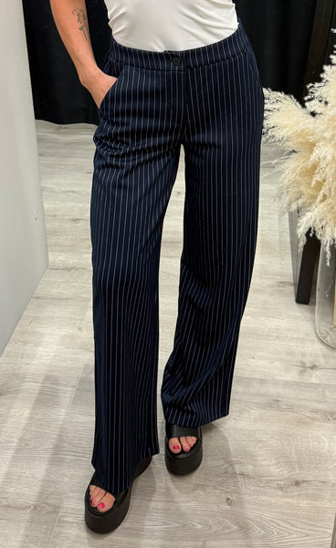 FRANSA Blenda pants 5 - nightsky stripe