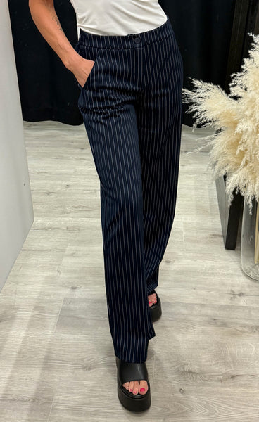 FRANSA Blenda pants 5 - nightsky stripe